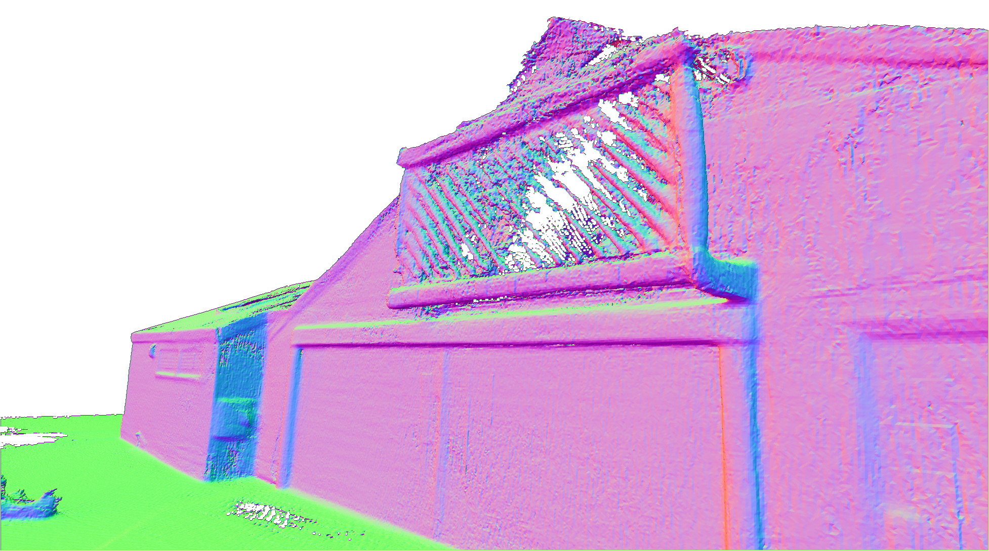 MVSA result on Tanks and Temples Barn before PAGaS refinement