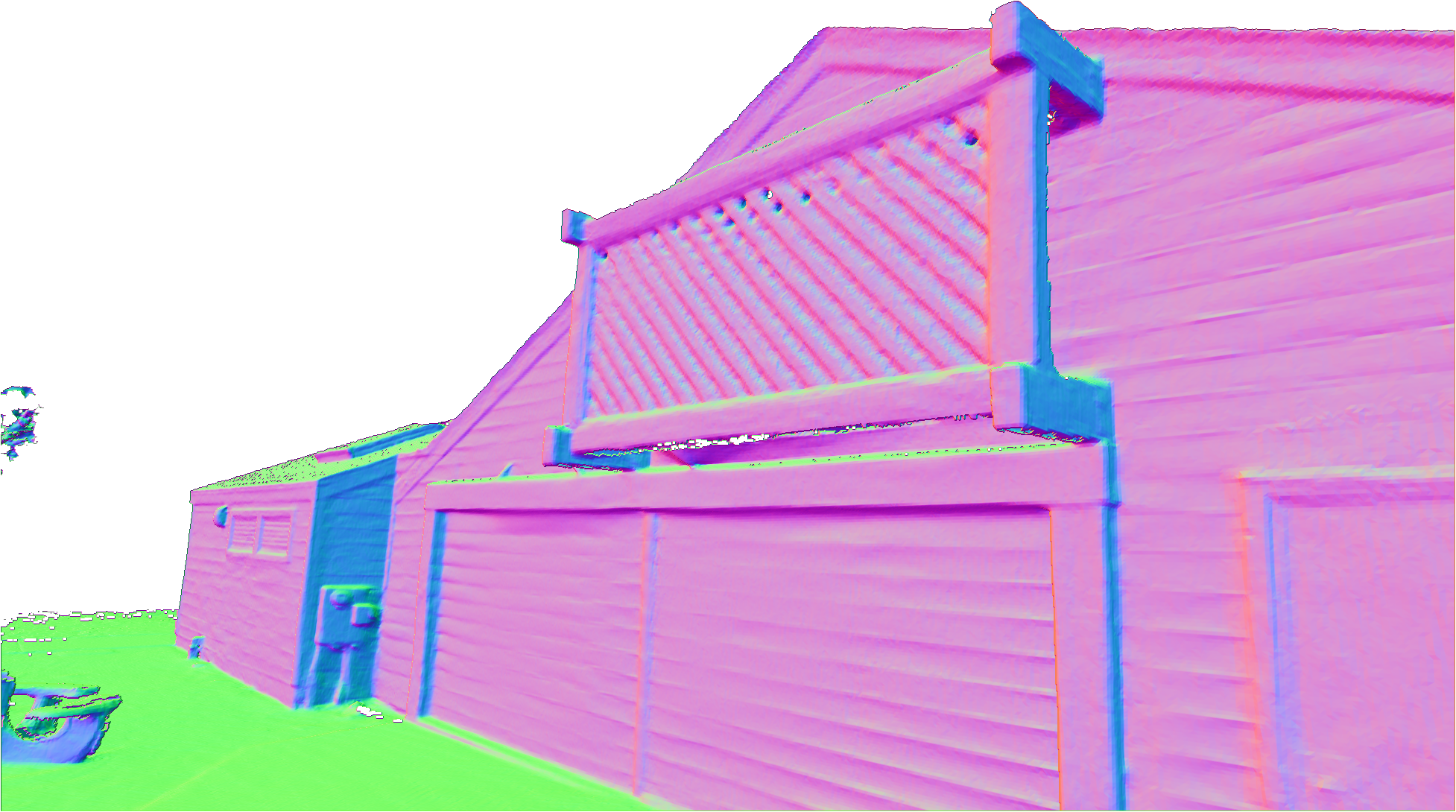 PGSR result on Tanks and Temples Barn before PAGaS refinement