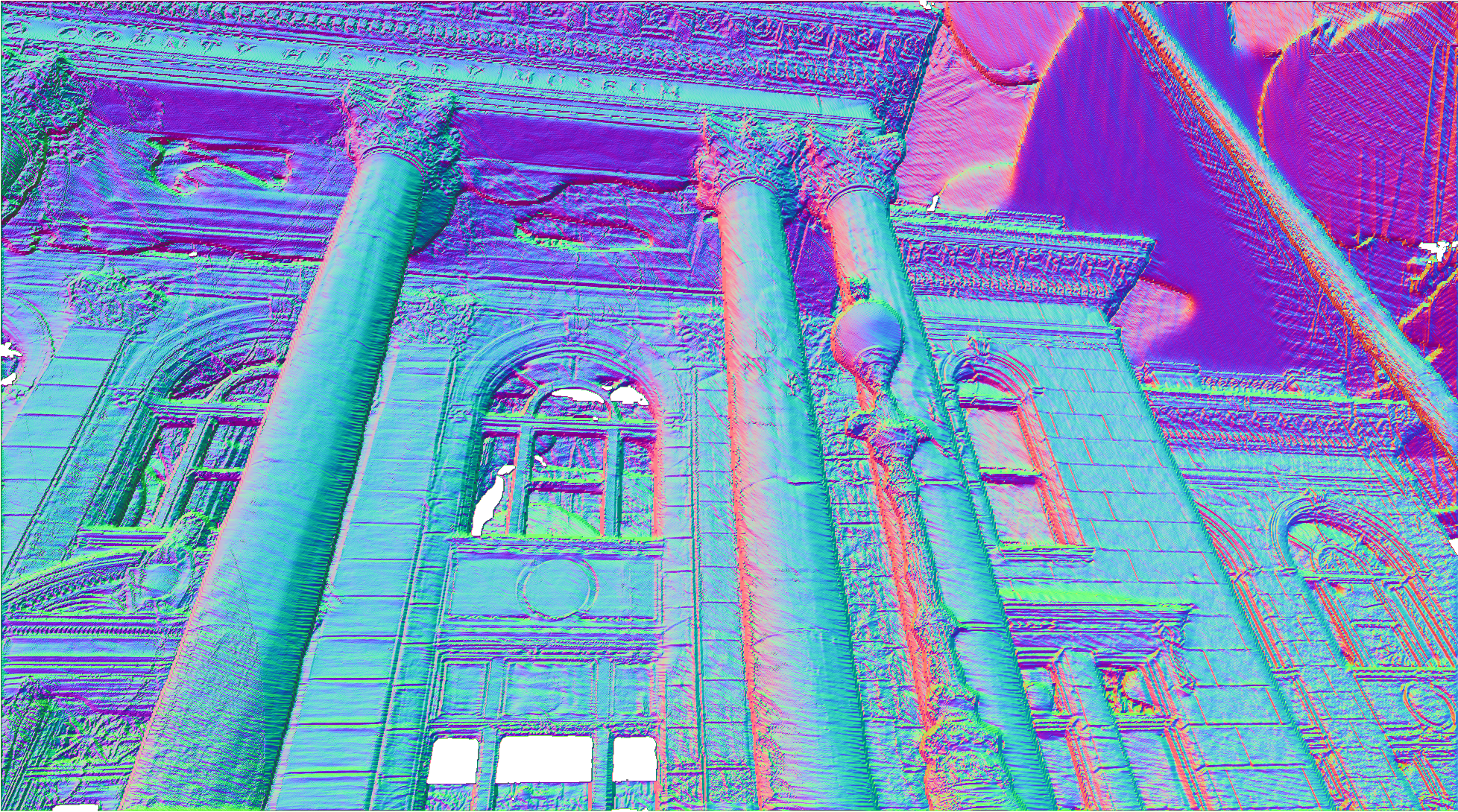 2DGS result on Tanks and Temples Courthouse after PAGaS refinement