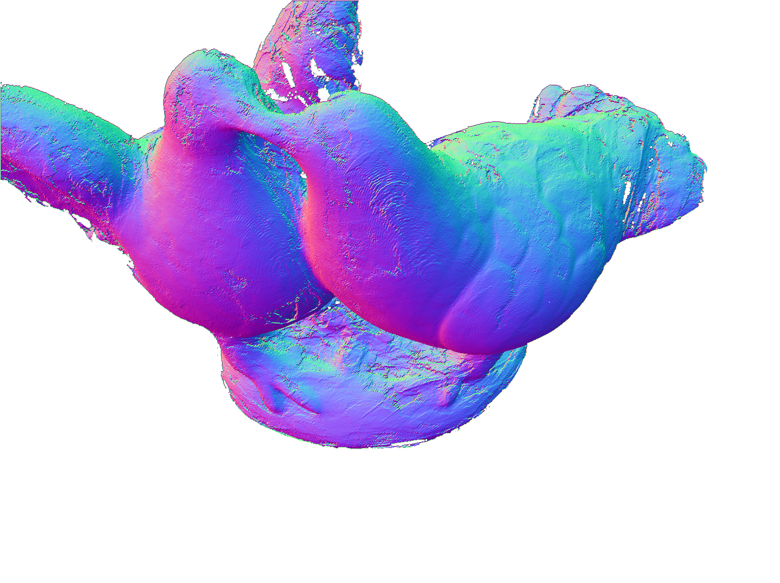 MVSA result on DTU scan106 before PAGaS refinement