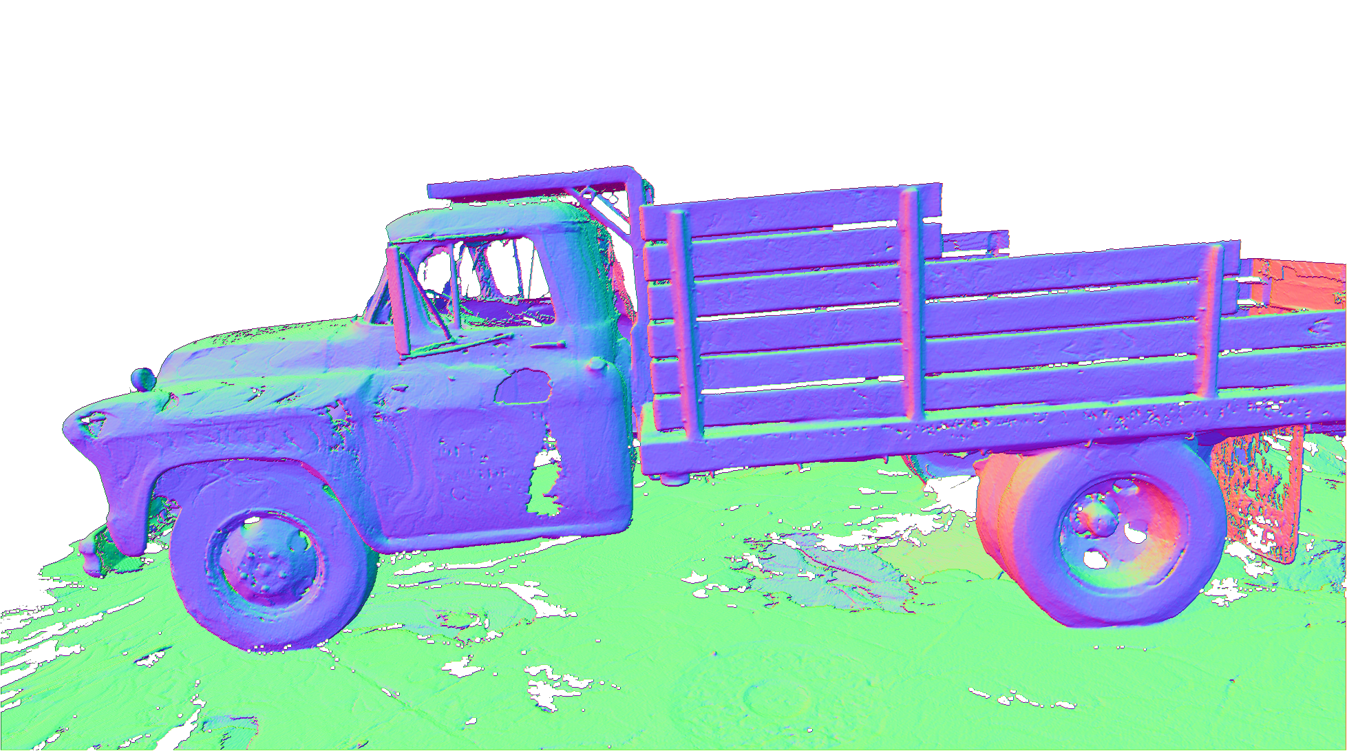 2DGS result on Tanks and Temples Truck before PAGaS refinement