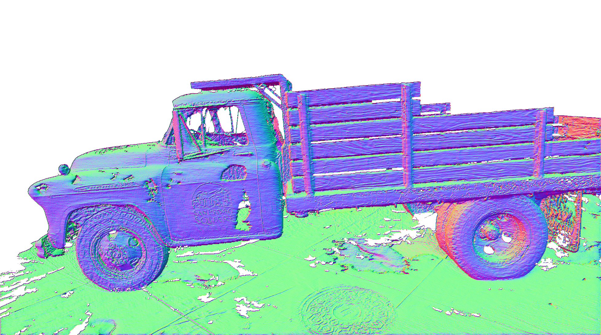 2DGS result on Tanks and Temples Truck after PAGaS refinement