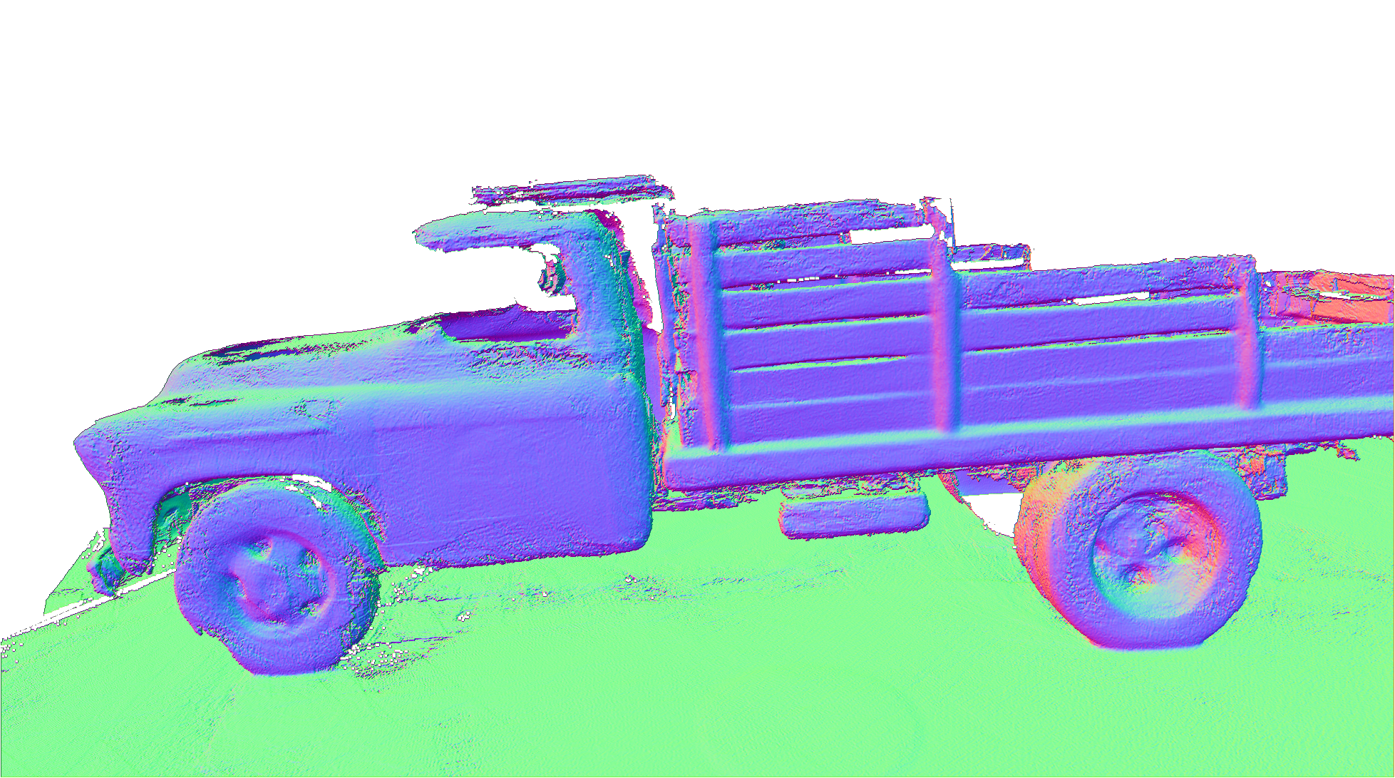 MVSA result on Tanks and Temples Truck before PAGaS refinement