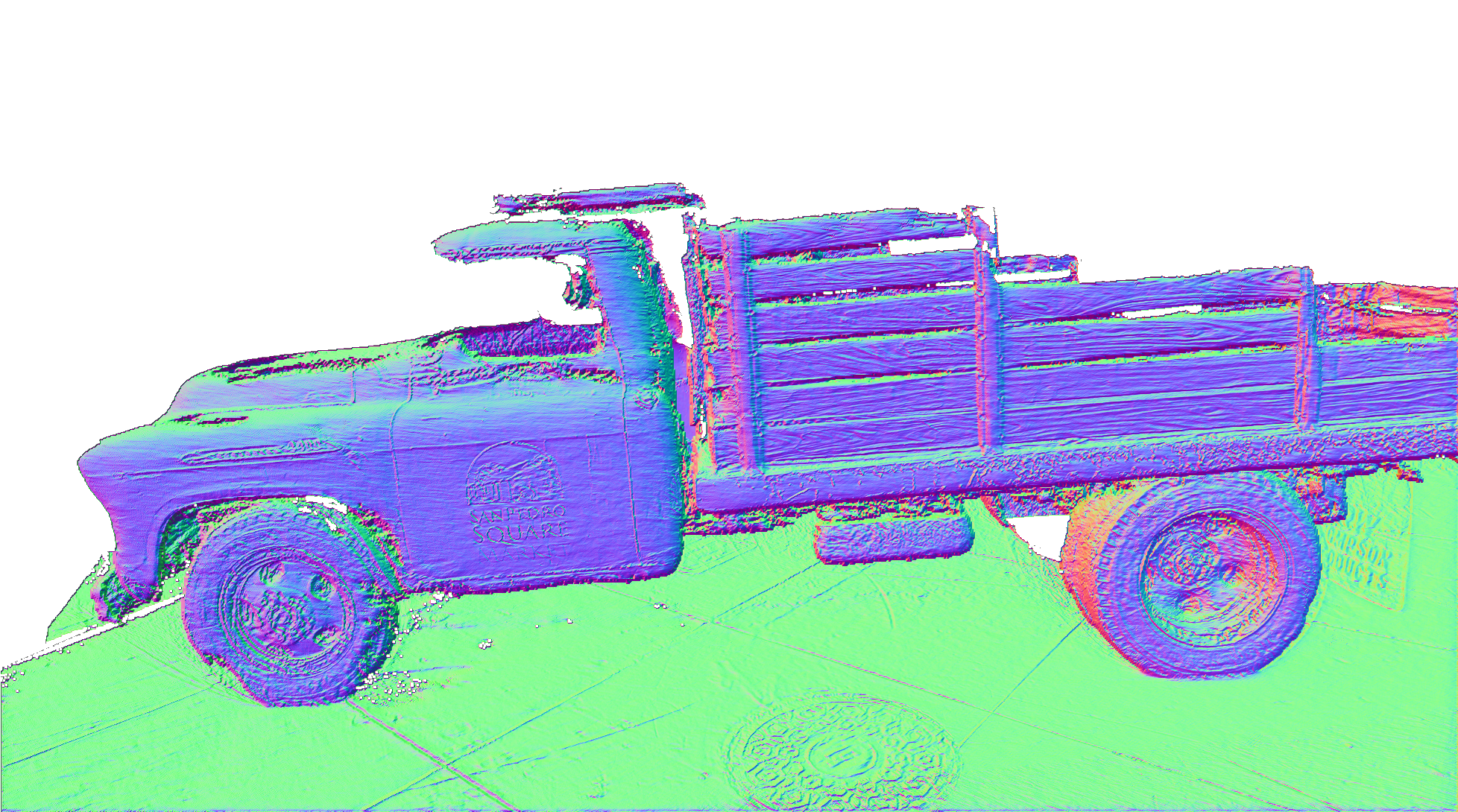 MVSA result on Tanks and Temples Truck after PAGaS refinement