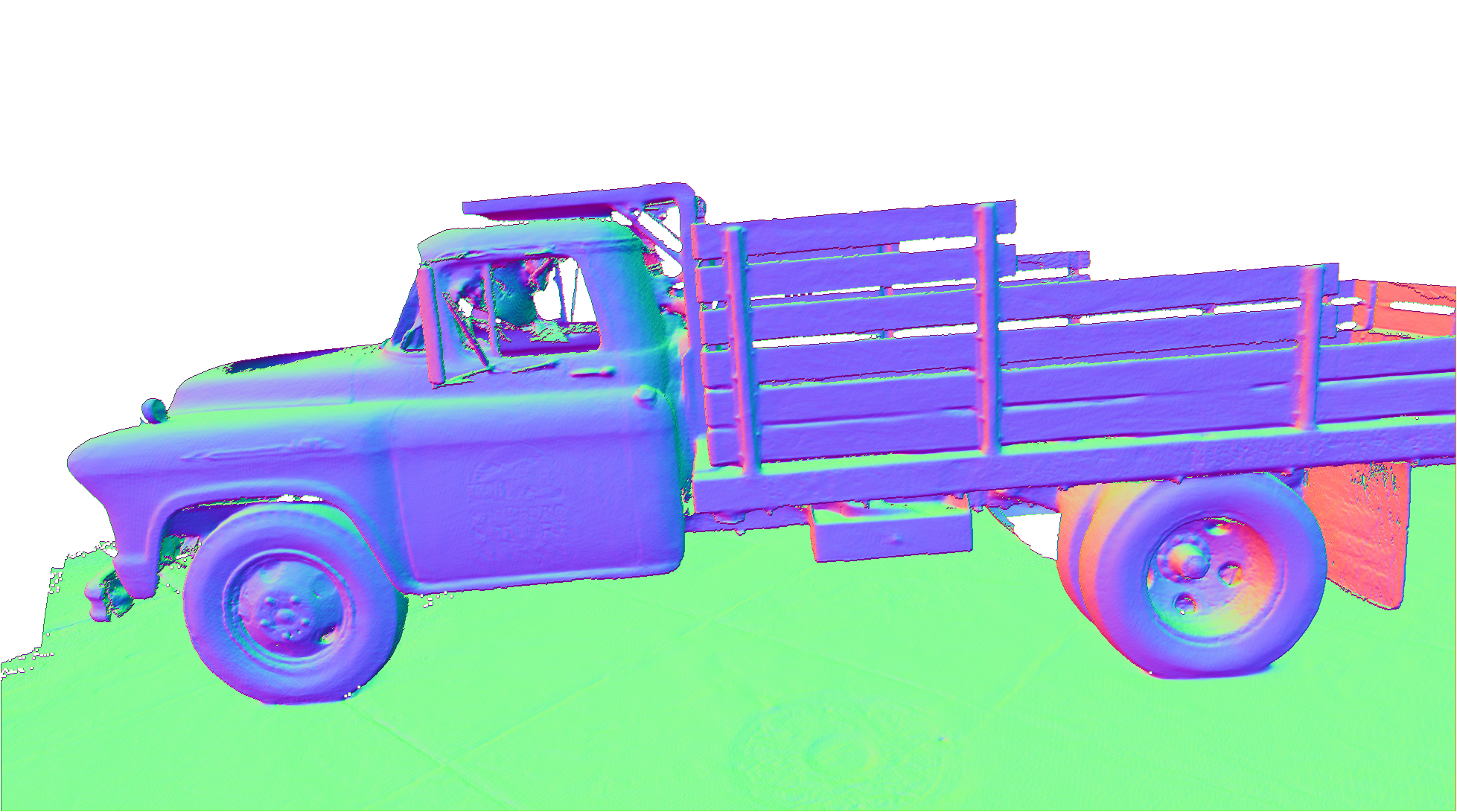 PGSR result on Tanks and Temples Truck before PAGaS refinement